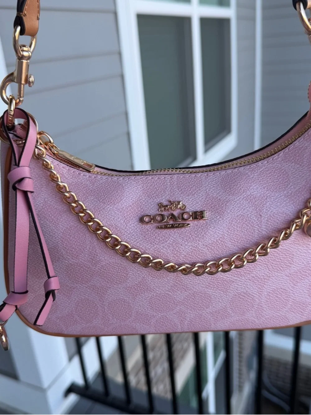 Coach Powder Pink Teri Shoulder Bag - Picture 2 of 8